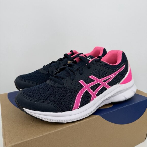 Asics Women's Jolt 3 Running Shoes size 6.5 D WIDE French Blue/Hot Pink 1012A909 - Picture 4 of 12